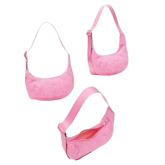 Embroidery Heart Mini Hobo Crossbody Handbag - Picture 12 of 12